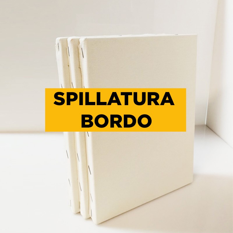 CM.20X30 - Set 3 Telai telati Artecreo misto cotone 300 gr/mq, spillatura sul bordo, spessore normale, made in Italy