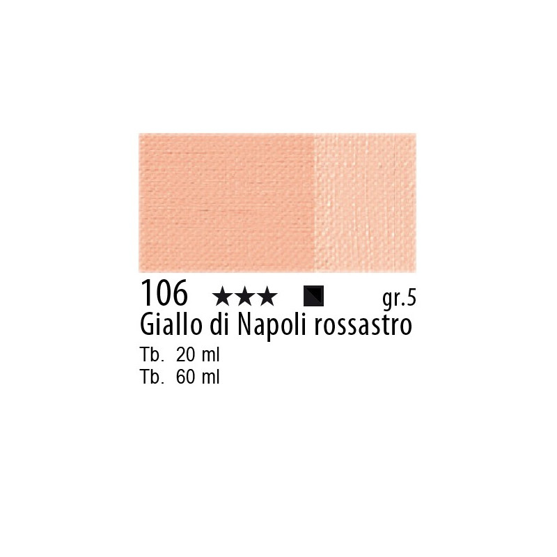 106 - Maimeri Olio Artisti Giallo di Napoli rossastro