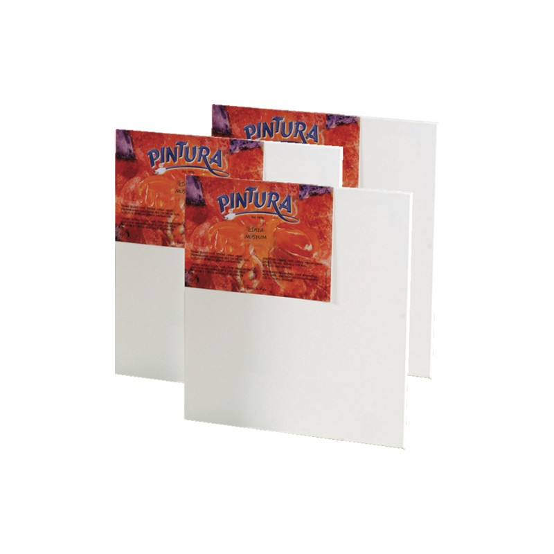 CM.50X70 - Set 3 Telai telati Pintura Museum 100% cotone 340 gr/mq, spillatura sul retro, spessore normale