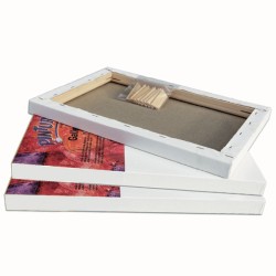 CM.60X80 - Set 3 Telai telati Pintura Gallery 35 100% cotone 340 gr/mq, spillatura sul retro, spessore doppio