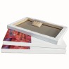 CM.100X100 - Set 3 Telai telati Pintura Gallery 35 100% cotone 340 gr/mq, spillatura sul retro, spessore doppio