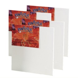 CM.100X120 - Set 4 Telai telati Pintura Museum 100% cotone 340 gr/mq, spillatura sul retro, spessore normale