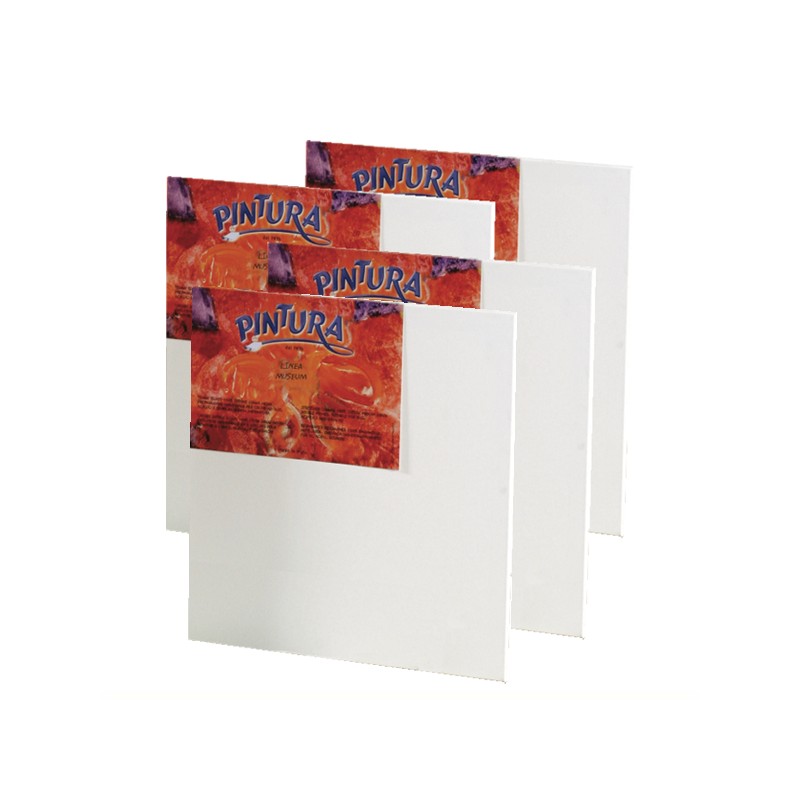 CM.100X120 - Set 4 Telai telati Pintura Museum 100% cotone 340 gr/mq, spillatura sul retro, spessore normale