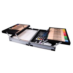 Daler Rowney Simply Art Set 122pz Set completo per artista con valigetta in metallo