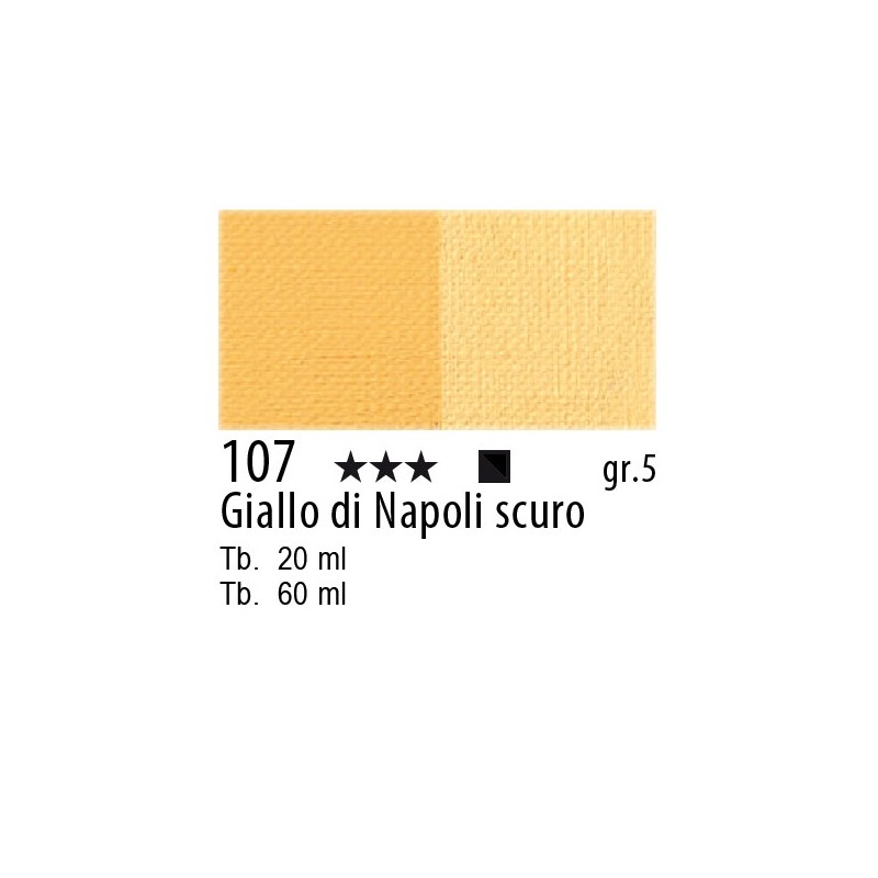 107 - Maimeri Olio Artisti Giallo di Napoli scuro