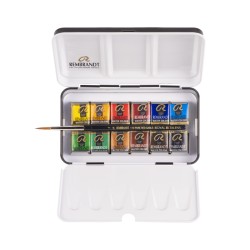 Talens Rembrandt Acquerello Metal Tin Set 12 1/2 Godet