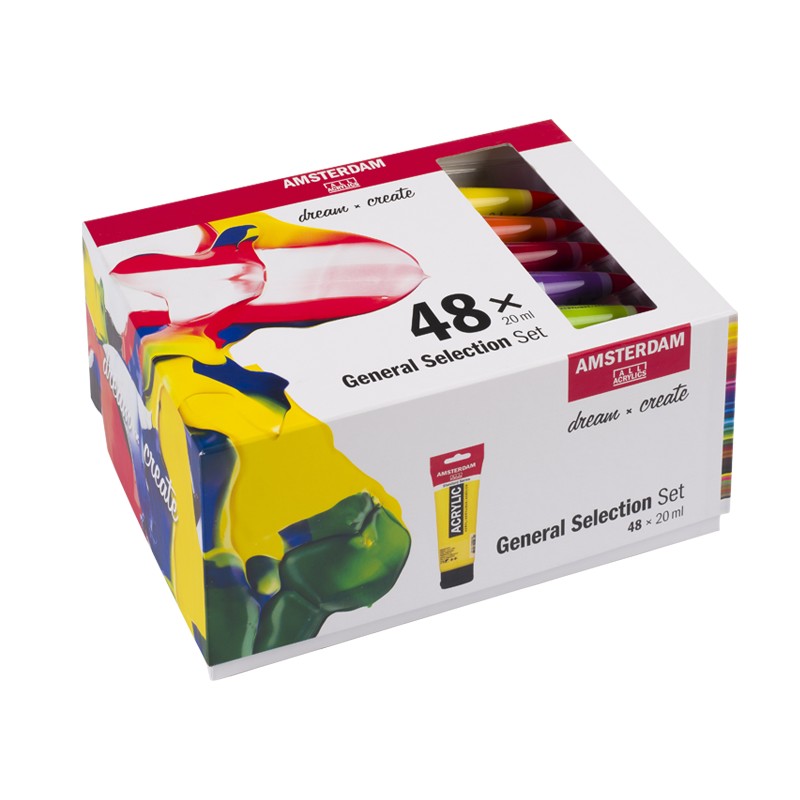 Talens Amsterdam Acrylic General Set 48 tubi 20ml