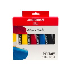 Talens Amsterdam Acrylic Set Primari 5 tubi 120ml