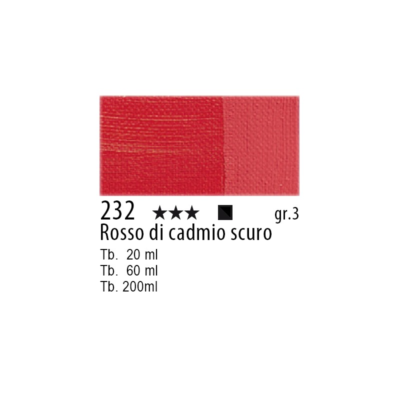 Maimeri Olio Classico Rosso di cadmio scuro