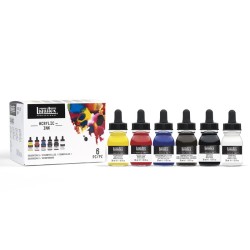 Liquitex Acrylic Ink Set Essenziali 6 flaconi da 30ml