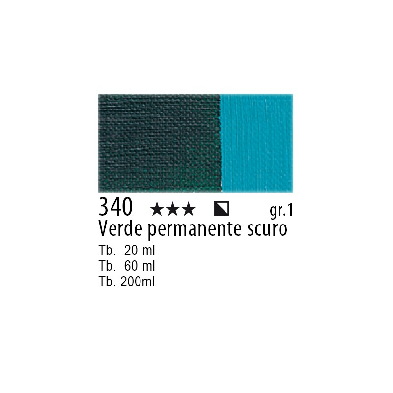 340 - Maimeri Olio Classico Verde permanente scuro