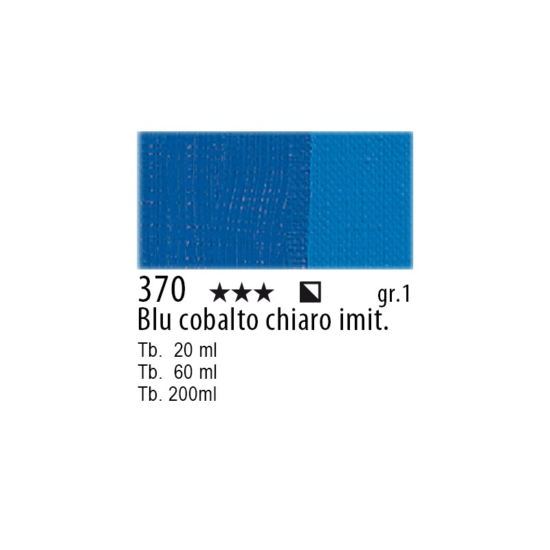 370 - Maimeri Olio Classico Blu di cobalto chiaro imit.