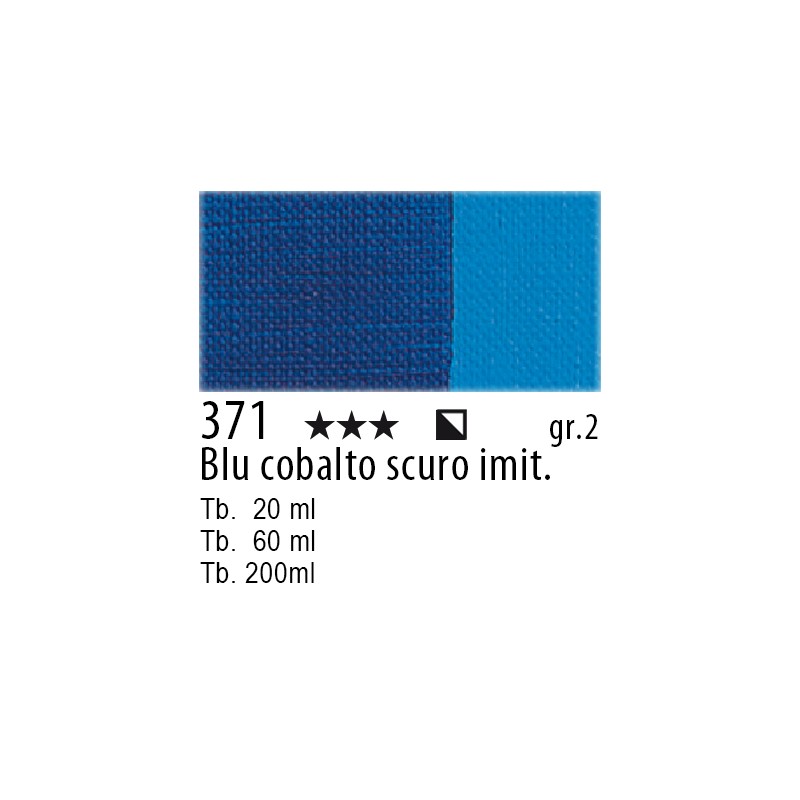 371 - Maimeri Olio Classico Blu di cobalto scuro imit.