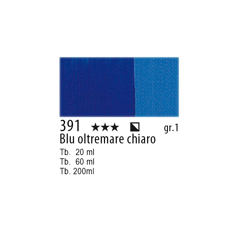 391 - Maimeri Olio Classico Blu oltremare chiaro