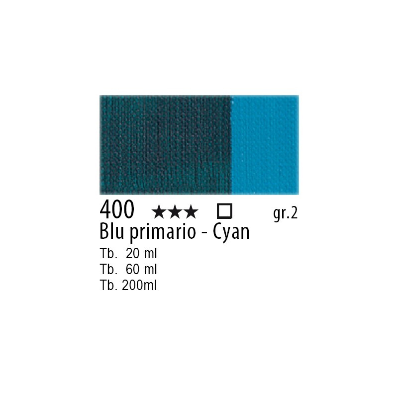 400 - Maimeri Olio Classico Blu primario - Cyan