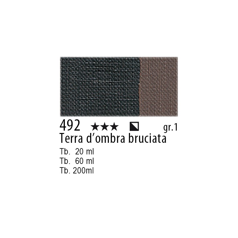 492 - Maimeri Olio Classico Terra d'ombra bruciata