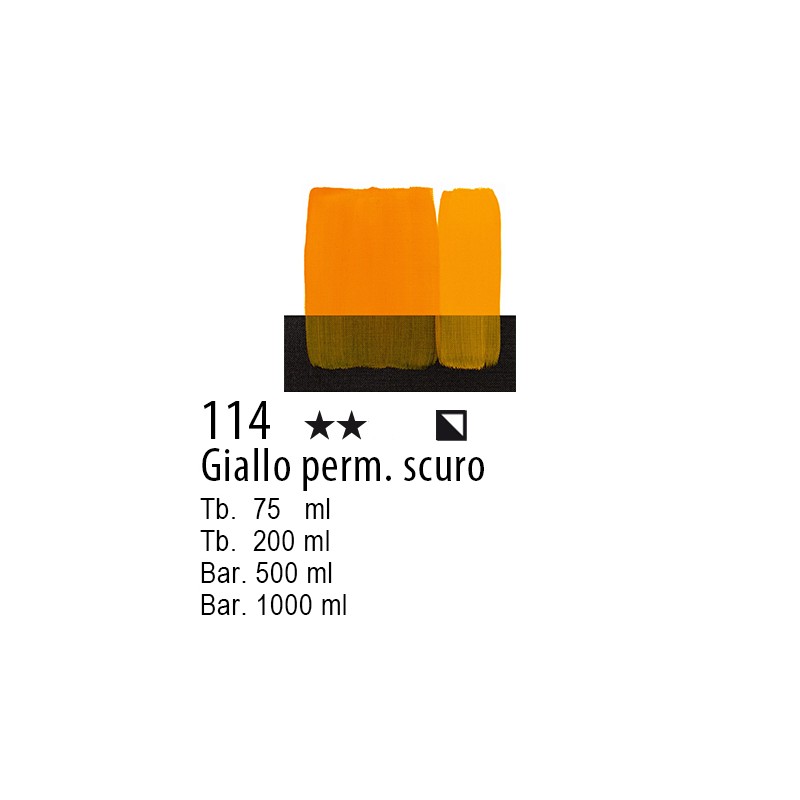 114 - Maimeri Acrilico Giallo permanente scuro