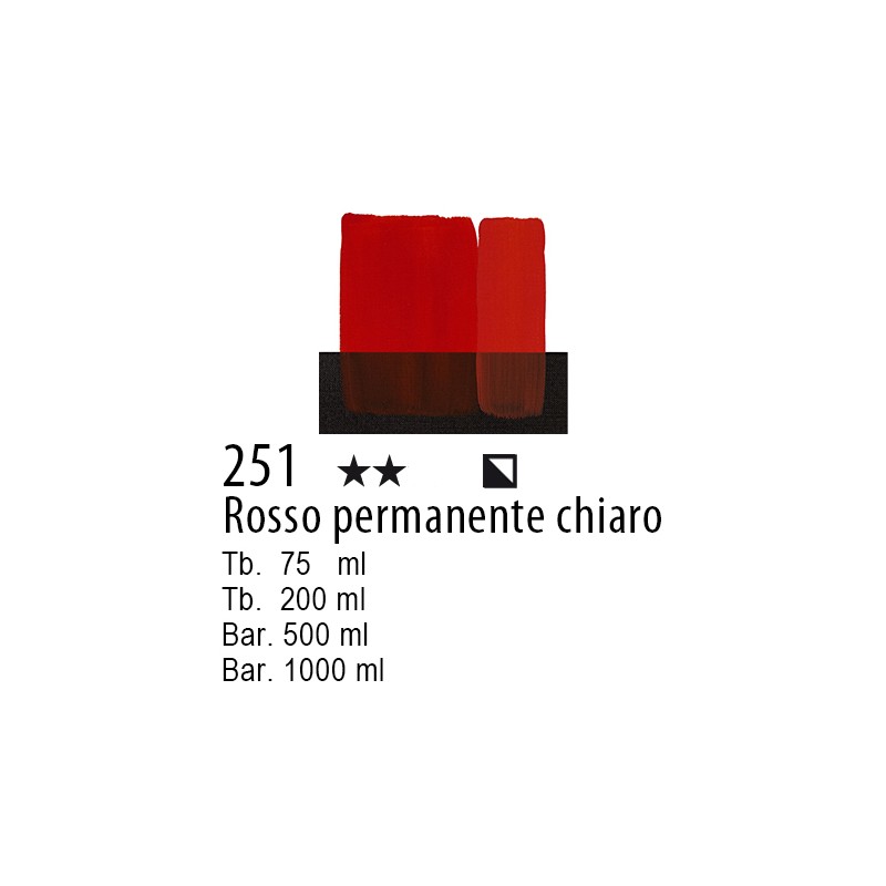 251 - Maimeri Acrilico Rosso permanente chiaro