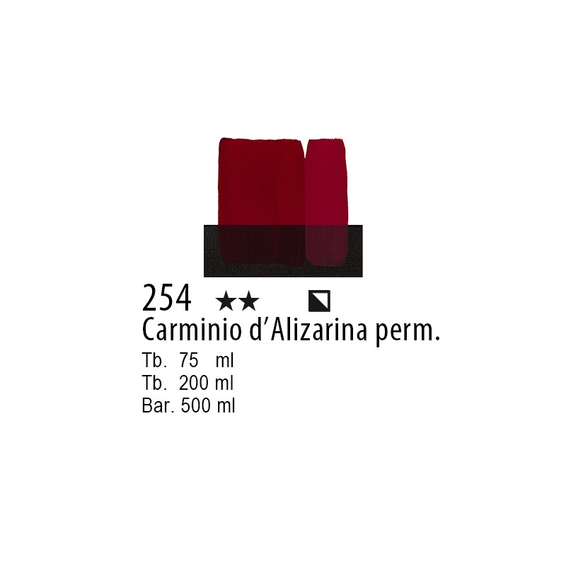 254 - Maimeri Acrilico Carminio d'Alzarina permanente