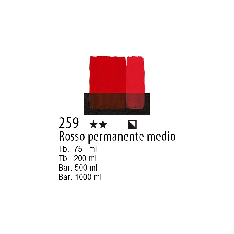 259 - Maimeri Acrilico Rosso permanente medio