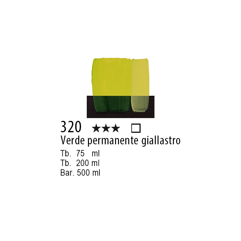 320 - Maimeri Acrilico Verde permanente giallastro