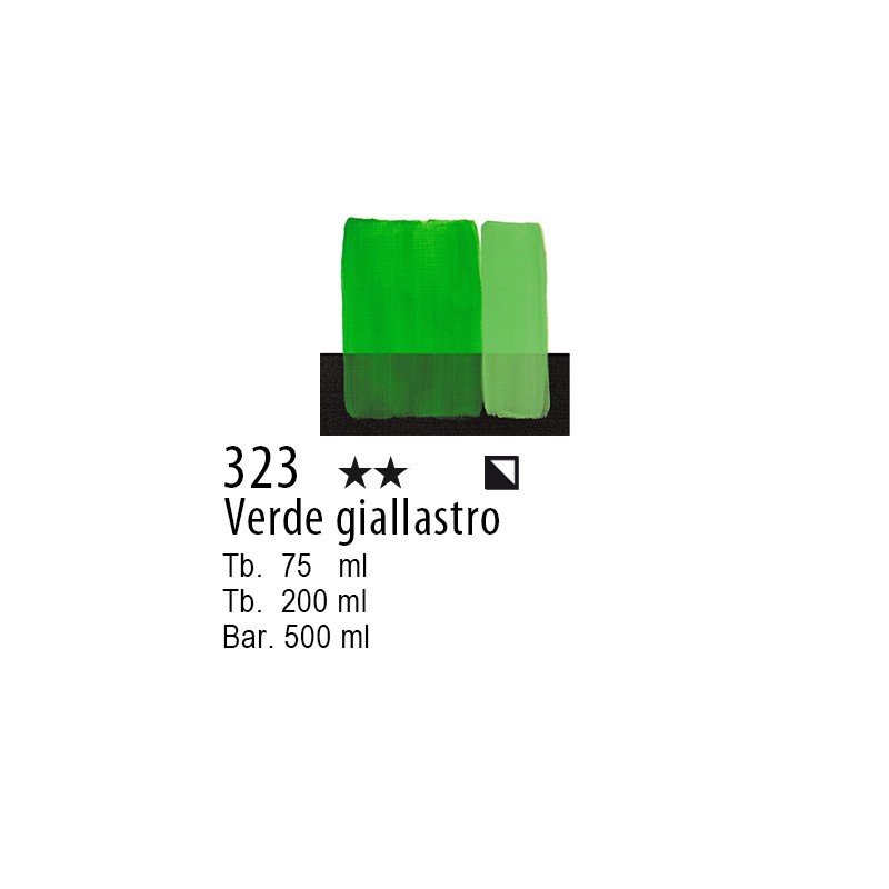 323 - Maimeri Acrilico Verde  giallastro