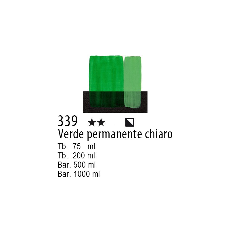 339 - Maimeri Acrilico Verde Permanente Chiaro