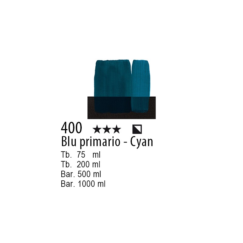 400 - Maimeri Acrilico Blu primario - Cyan
