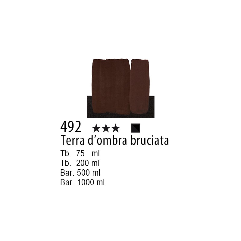 492 - Maimeri Acrilico Terra d'ombra bruciata