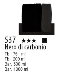 537 - Maimeri Acrilico Nero di carbonio