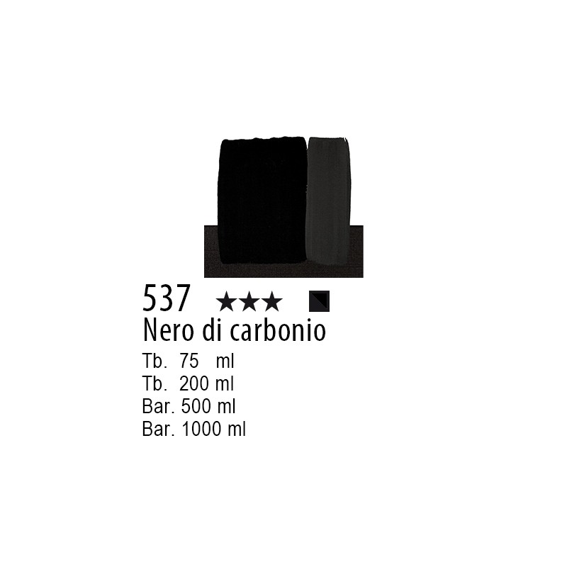 537 - Maimeri Acrilico Nero di carbonio