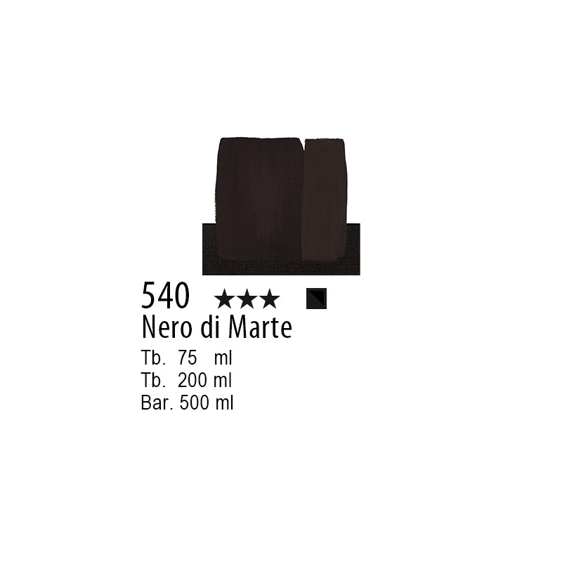 540 - Maimeri Acrilico Nero di Marte