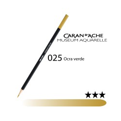 025 - Caran d'Ache matita acquerellabile Museum Ocra verde