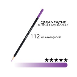 112 - Caran d'Ache matita acquerellabile Museum Viola manganese