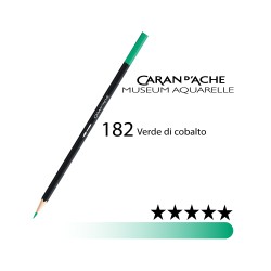 182 - Caran d'Ache matita acquerellabile Museum Verde cobalto