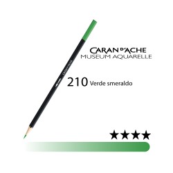 210 - Caran d'Ache matita acquerellabile Museum Verde smeraldo