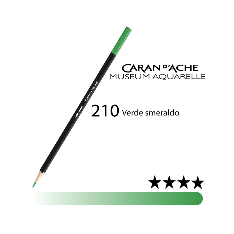 210 - Caran d'Ache matita acquerellabile Museum Verde smeraldo