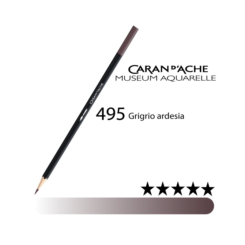 495 - Caran d'Ache matita acquerellabile Museum Grigio ardesia