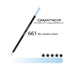 661 - Caran d'Ache matita acquerellabile Museum Blu cobalto chiaro