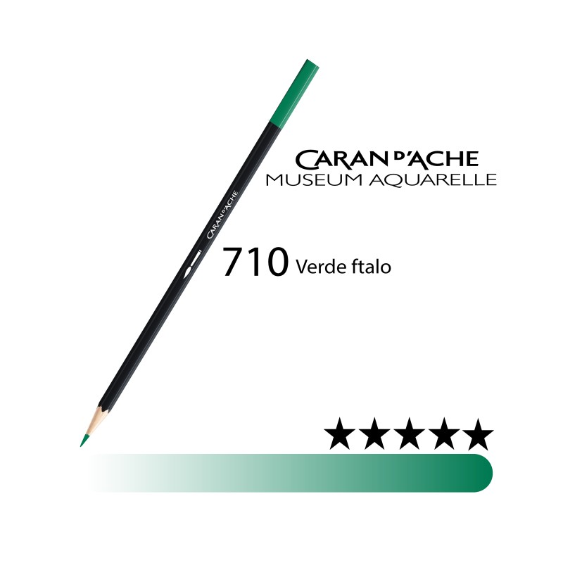 710 - Caran d'Ache matita acquerellabile Museum Verde ftalo