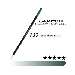 739 - Caran d'Ache matita acquerellabile Museum Verde abete scuro