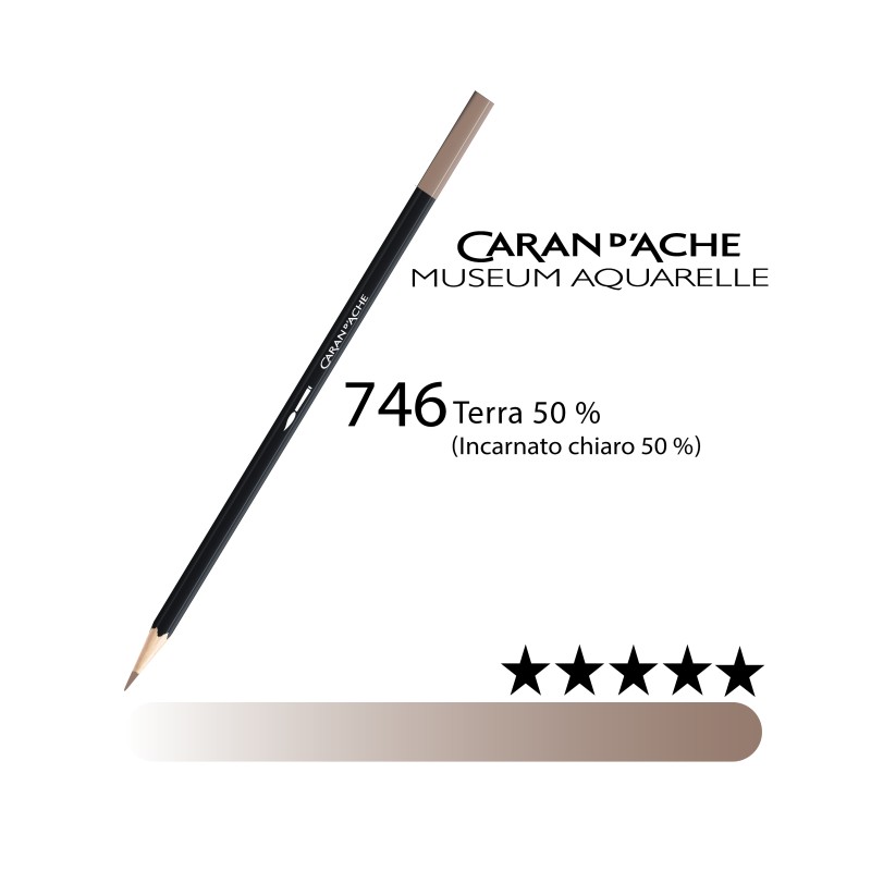 746 - Caran d'Ache matita acquerellabile Museum Terra 50%