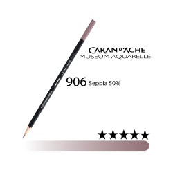 906 - Caran d'Ache matita acquerellabile Museum Seppia 50%