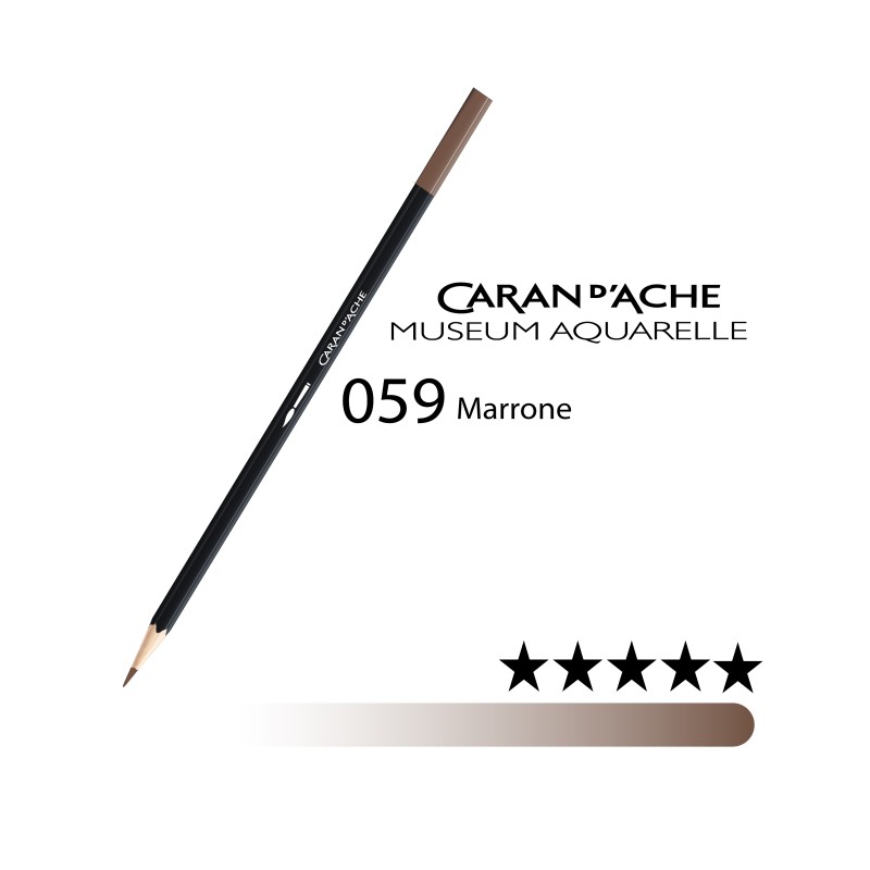 059 - Caran d'Ache matita acquerellabile Museum Marrone
