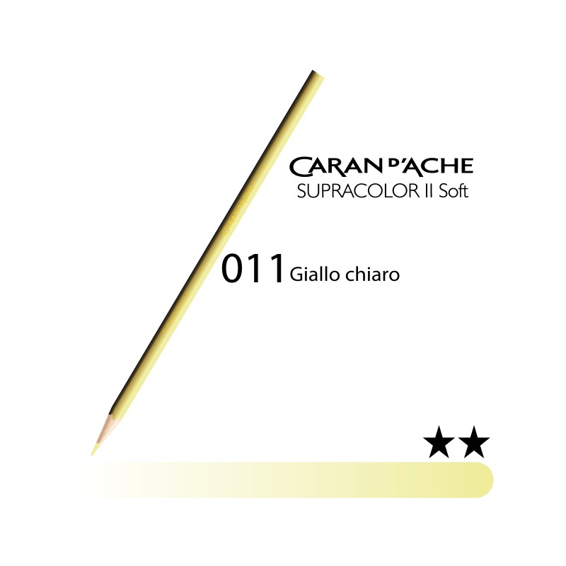 011 - Caran d'Ache matita acquerellabile Supracolor Giallo chiaro