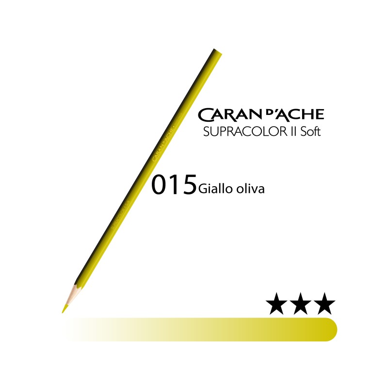015 - Caran d'Ache matita acquerellabile Supracolor Giallo oliva