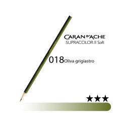 018 - Caran d'Ache matita acquerellabile Supracolor Oliva grigiastro