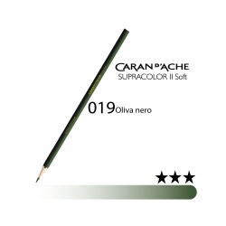019 - Caran d'Ache matita acquerellabile Supracolor Oliva nero