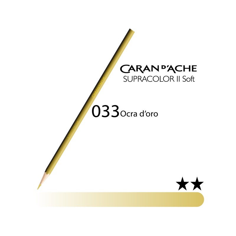 033 - Caran d'Ache matita acquerellabile Supracolor Ocra d'oro
