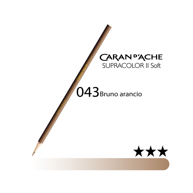 043 - Caran d'Ache matita acquerellabile Supracolor Bruno arancio